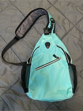 Unbranded Aqua Teal Sling Backpack unisex